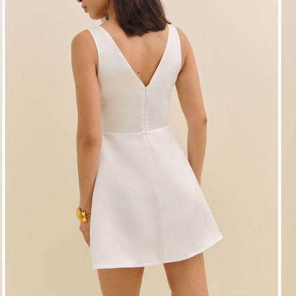 Reformation White Zeni Dress - Picture 2 of 4